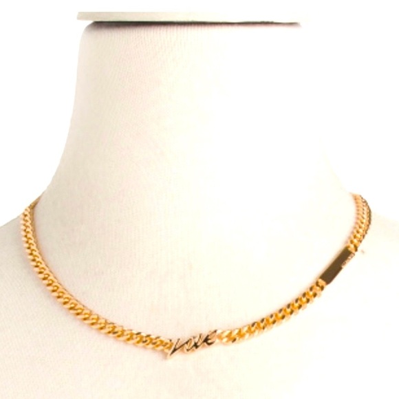 ALLSAINTS Jewelry - ALLSAINTS “Love” Cuban Chain Necklace, NWT
